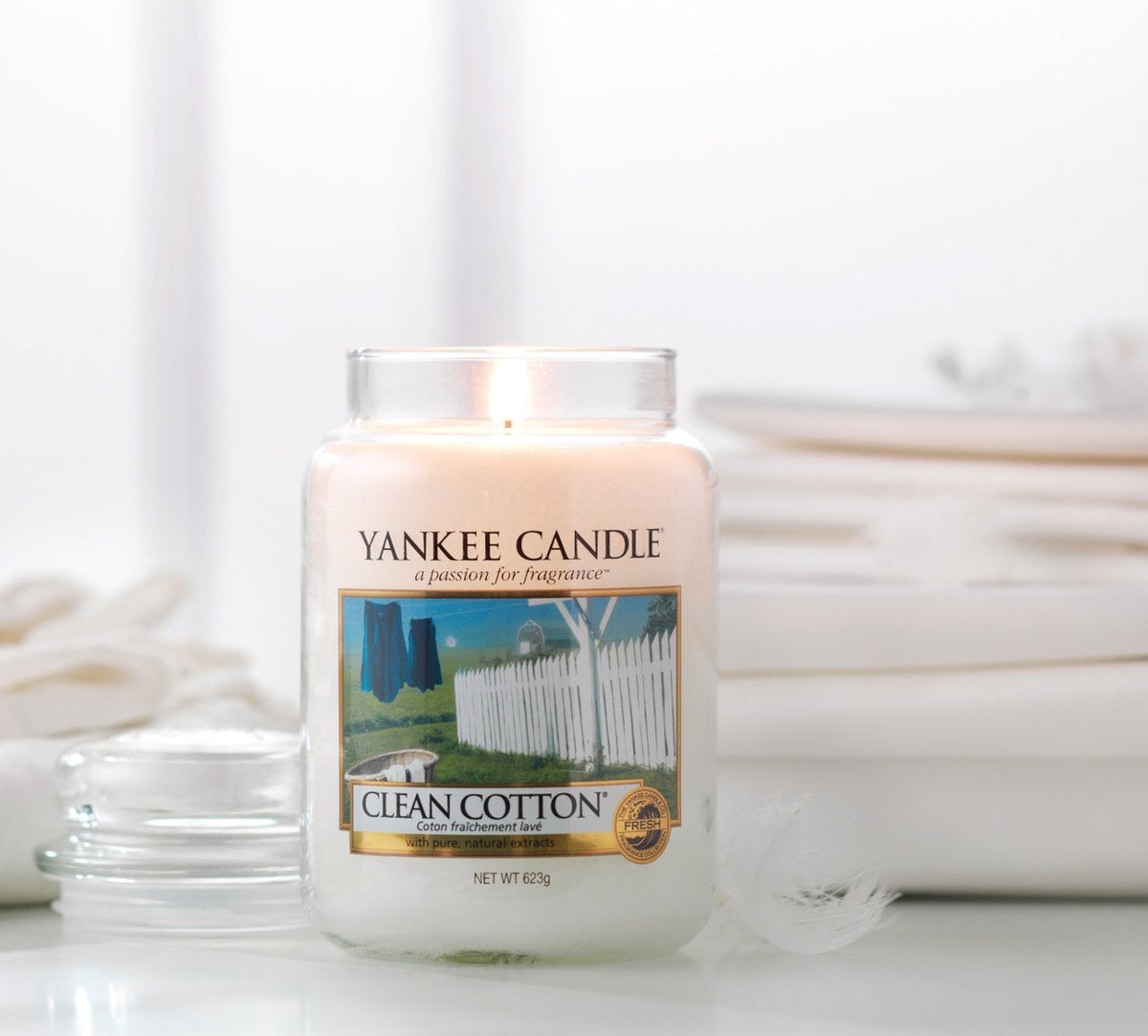 CLEAN COTTON -Yankee Candle- Giara Piccola – Candle With Care