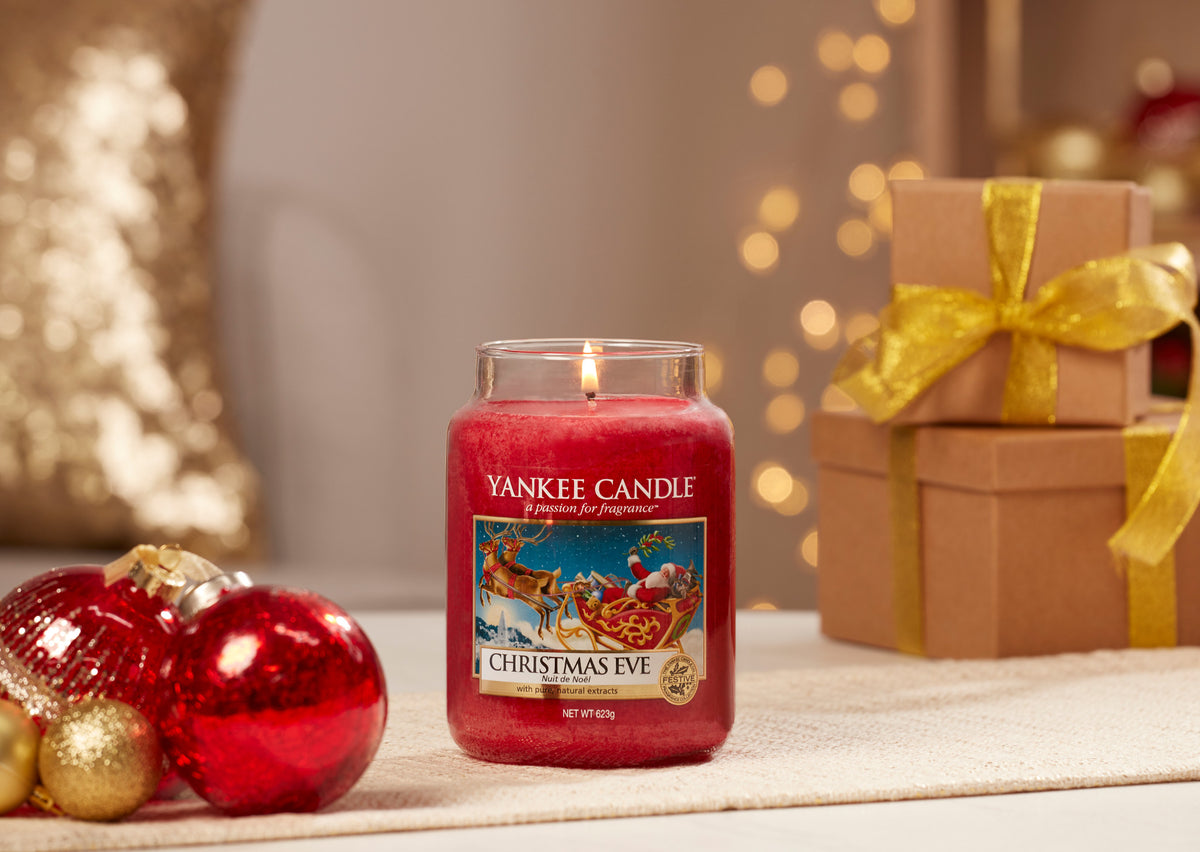 YANKEE CANDLE - GIARA MEDIA 2 STOPPINI CHRISMAS EVE XMAS in vendita online