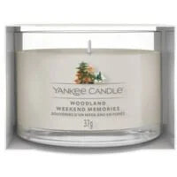 WOODLAND WEEKEND MEMORIES - Yankee Candle - Candela Votive in Vetro COTTAGE GETAWAY