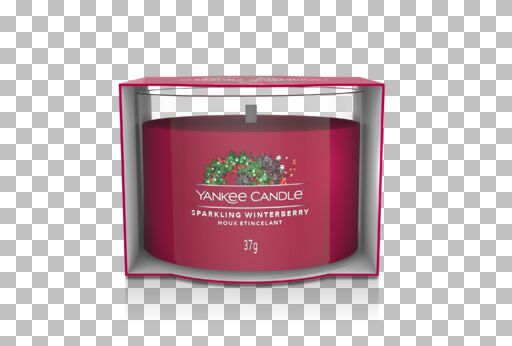 SPARKLING WINTERBERRY - Yankee Candle - Candela Votive in Vetro - NATALE