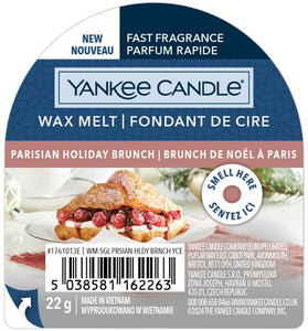 PARISIAN HOLIDAY BRUNCH -Yankee Candle- Tart Cera da Fondere - PASSPORT TO THE HALIDAYS