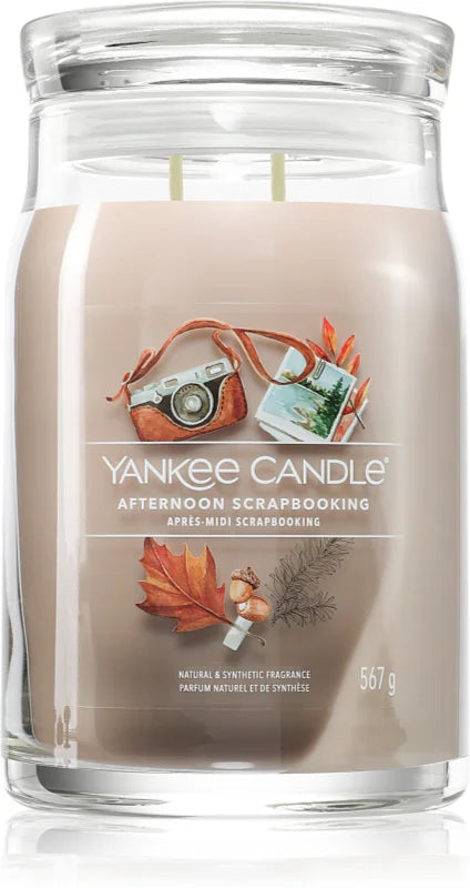 AFTERNOON SCRAPBOOKING  -Yankee Candle- Giara Grande- cottage getaway - Signature (copia)