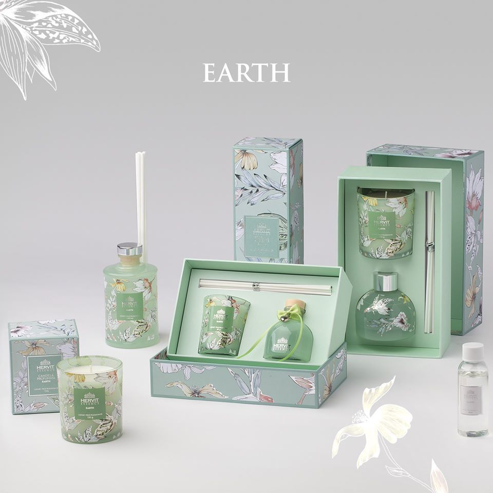 EARTH -Hervit- Profuma Ambiente 180ml – Candle With Care